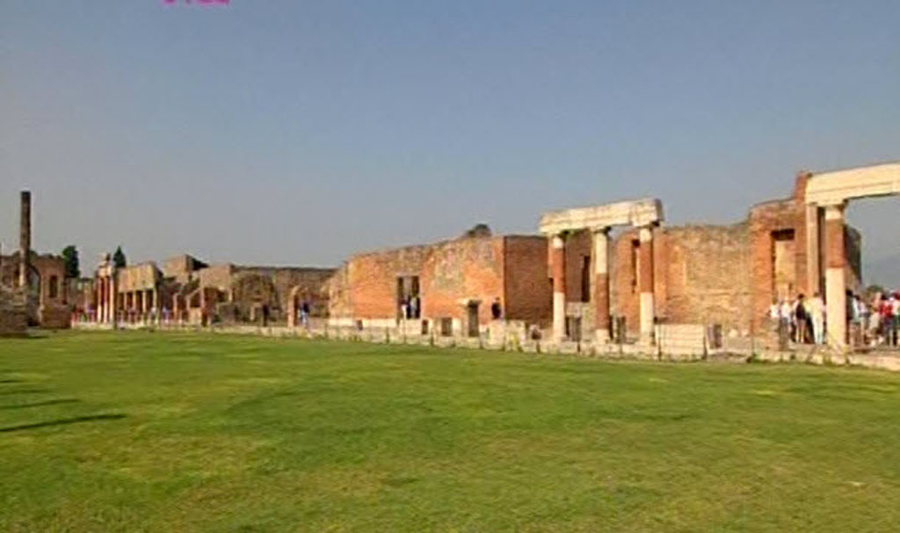 Pompeii field ruins