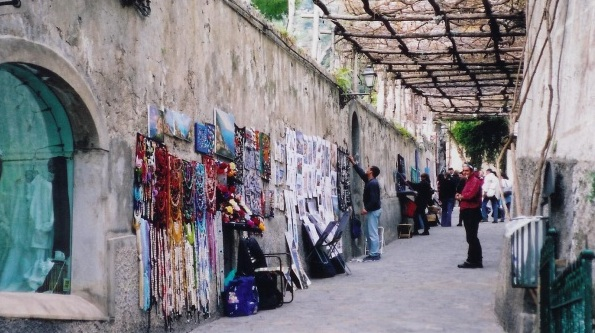 Street market alley